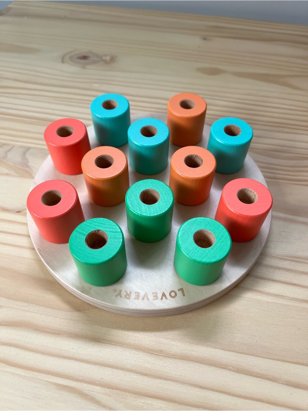Lovevery Wooden Stacking Pegboard